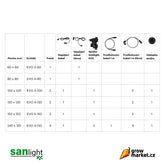SANlight EVO/Gen2 extension cable angled EU 1 m